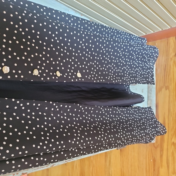 VINTAGE DAVID WARREN POLKA DOT DRESS - Picture 9 of 12